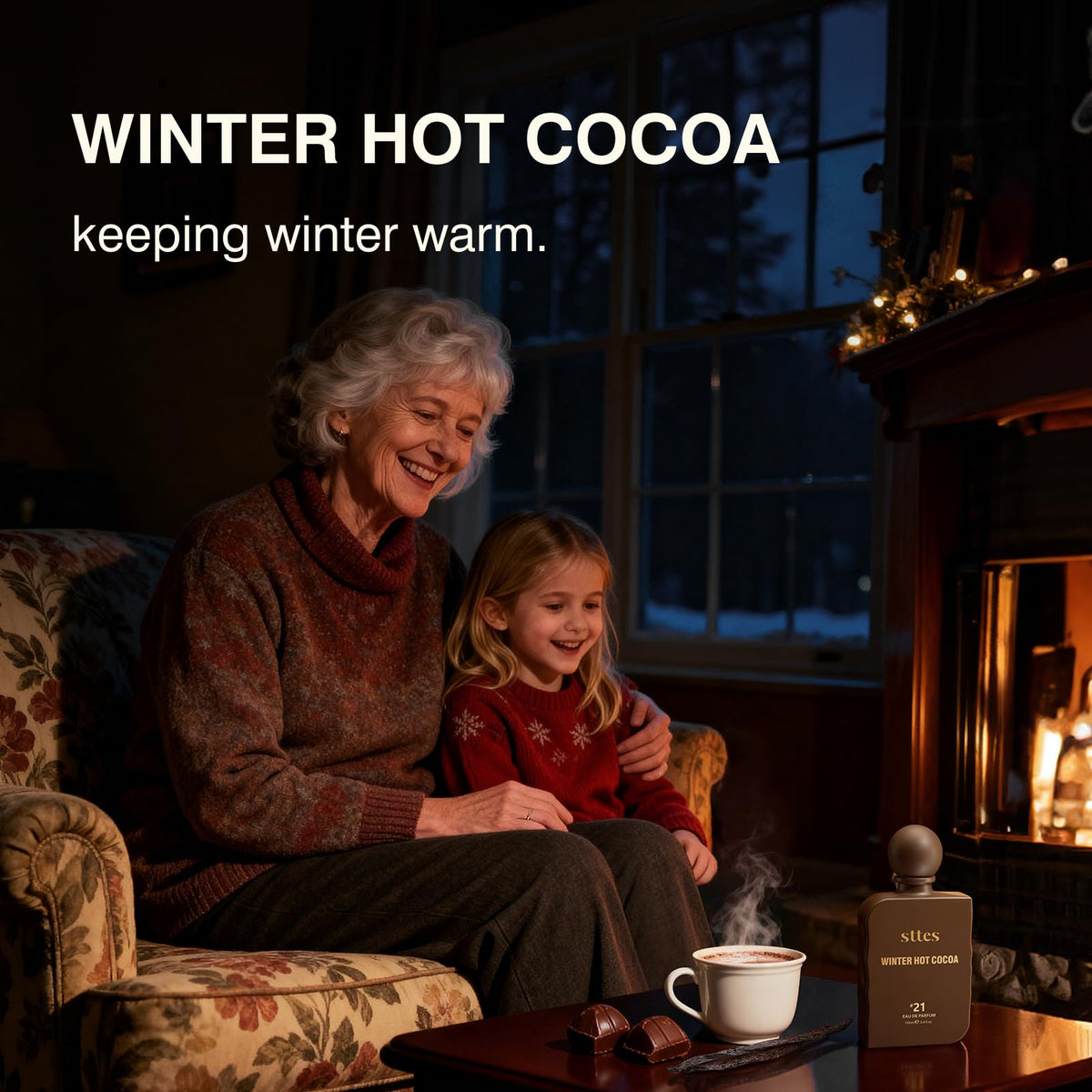 Sttes Winter Hot Cocoa Eau de Parfum 100ml side view