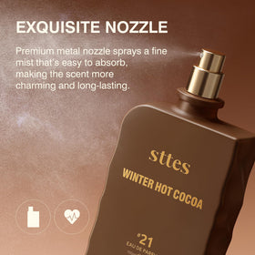 Sttes Winter Hot Cocoa Eau de Parfum 100ml with winter decor