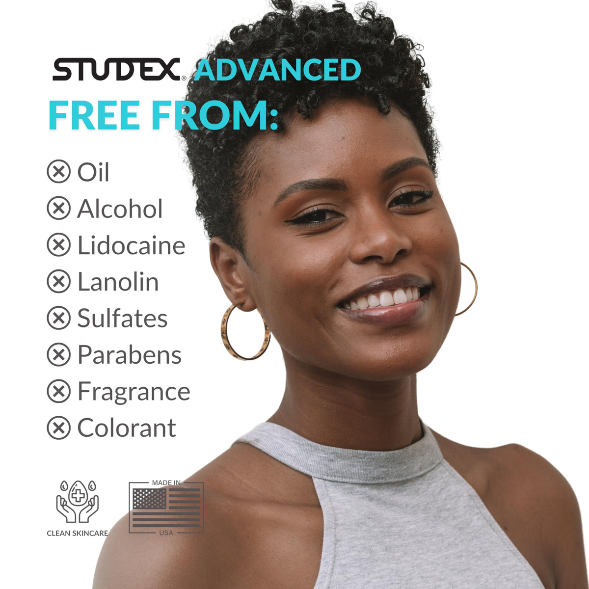 Studex Advanced 2-in-1 Piercing Aftercare & Cleanser pack of 2 displayed