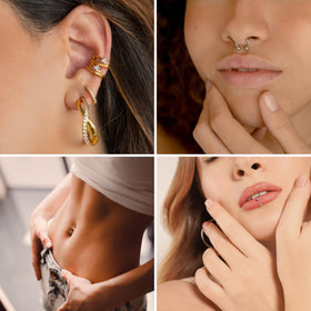 Studex Advanced 2-in-1 Piercing Aftercare & Cleanser with a soothing background