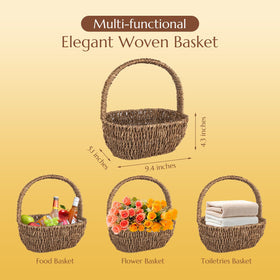 Sturdy woven basket of ArioseMonde gift set