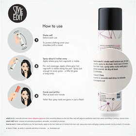STYLE EDIT Root Touch Up Spray Light Brown 2 oz back view