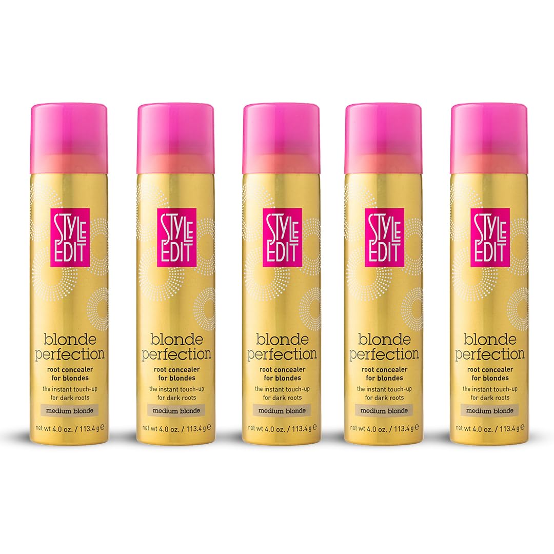 STYLE EDIT Root Touch Up Spray Medium Blonde 4 oz front view