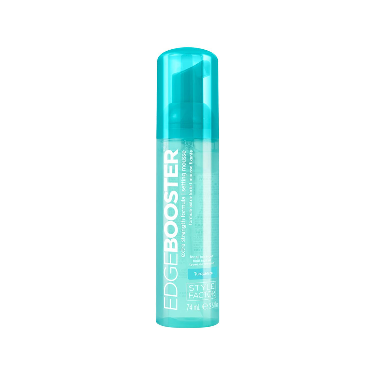 Style Factor EDGE support Extra Strength Mousse 2.5oz Turquenite front view