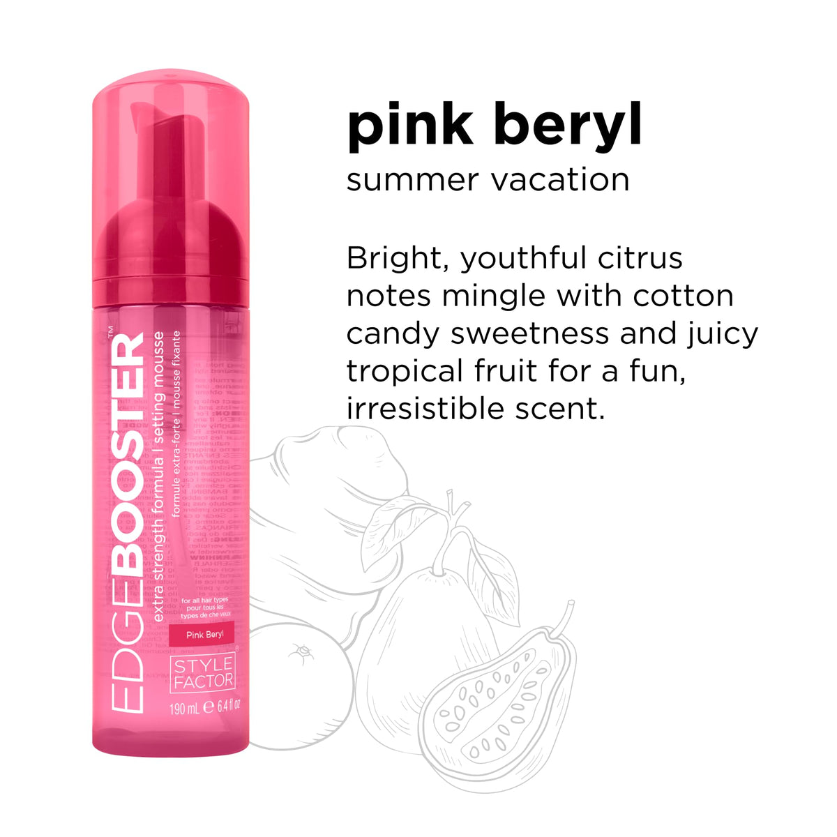 Style Factor EDGE support Mousse with curls styled