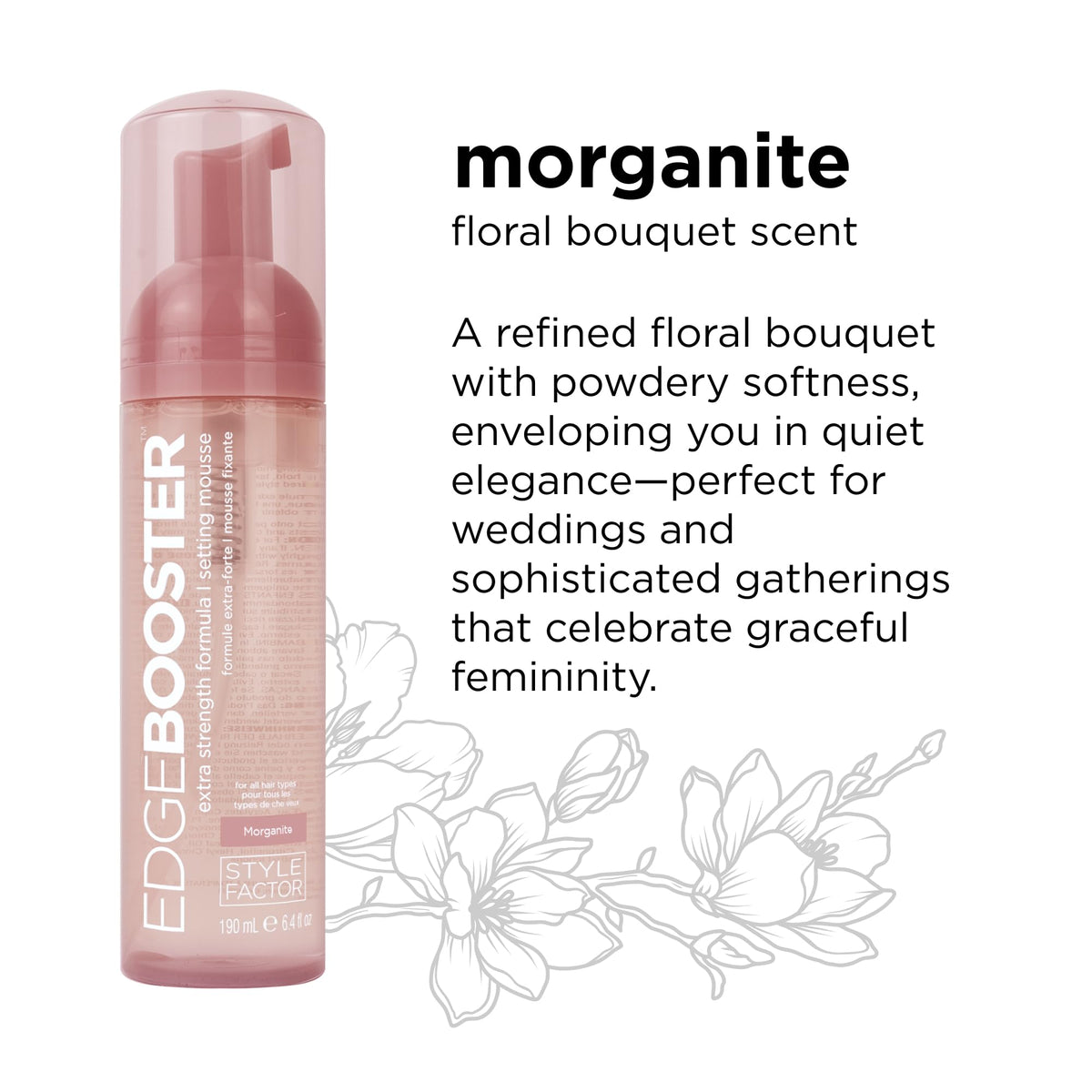 Style Factor EDGE support Mousse with rosemary and peppermint ingredients