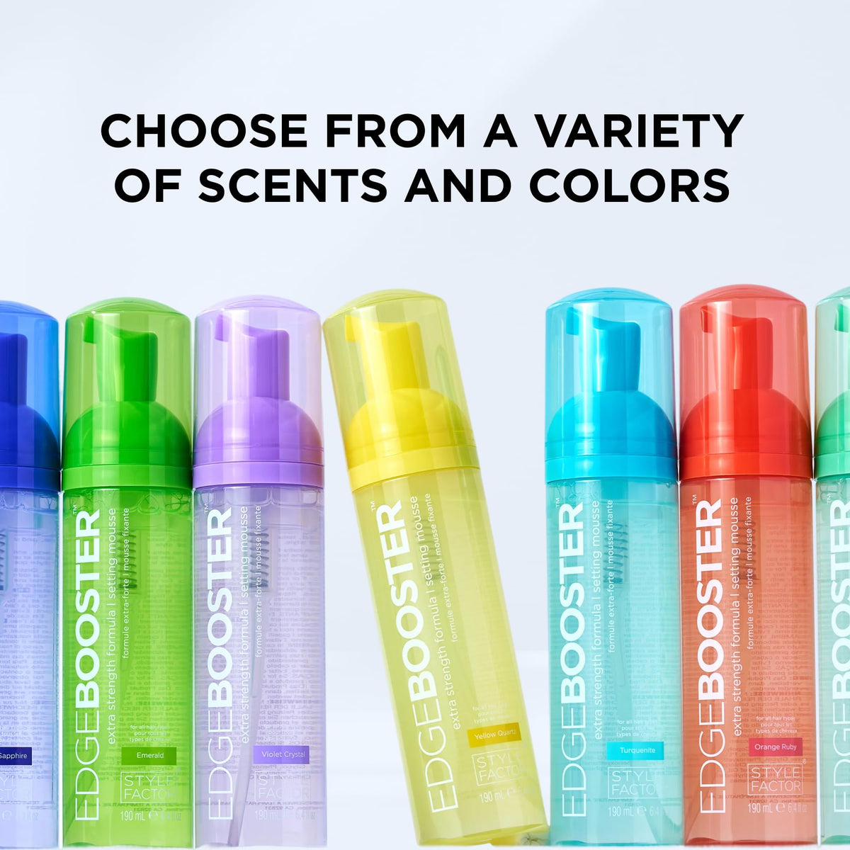 Style Factor EDGE support mousse with rosemary and peppermint oil ingredients