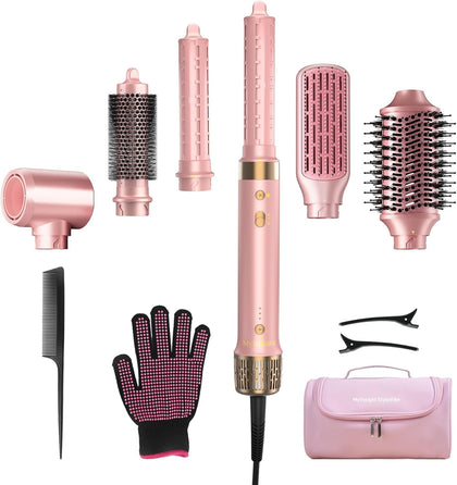 StyleVibe 6-in-1 Air Styler front view with attachments
