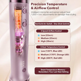 StyleVibe 6-in-1 Air Styler side view showing ergonomic design