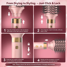 StyleVibe 8-in-1 Air Styler displayed with styling results