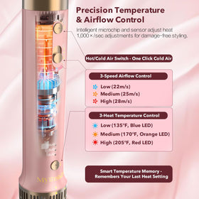 StyleVibe 8-in-1 Air Styler side view showing ergonomic design