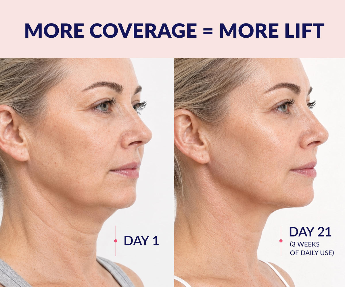 Stylia V Line Lifting Collagen Mask application on model