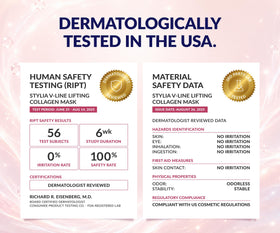 Stylia V Line Lifting Collagen Mask with user instructions