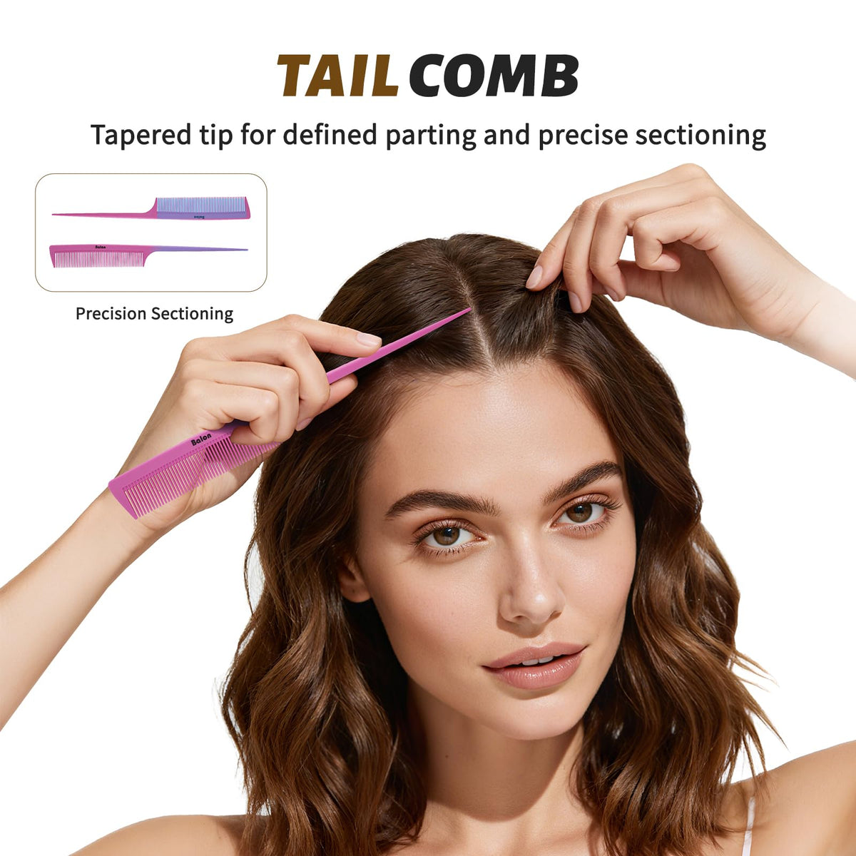 Styling brush from BALON Detangling Brush Set in pink