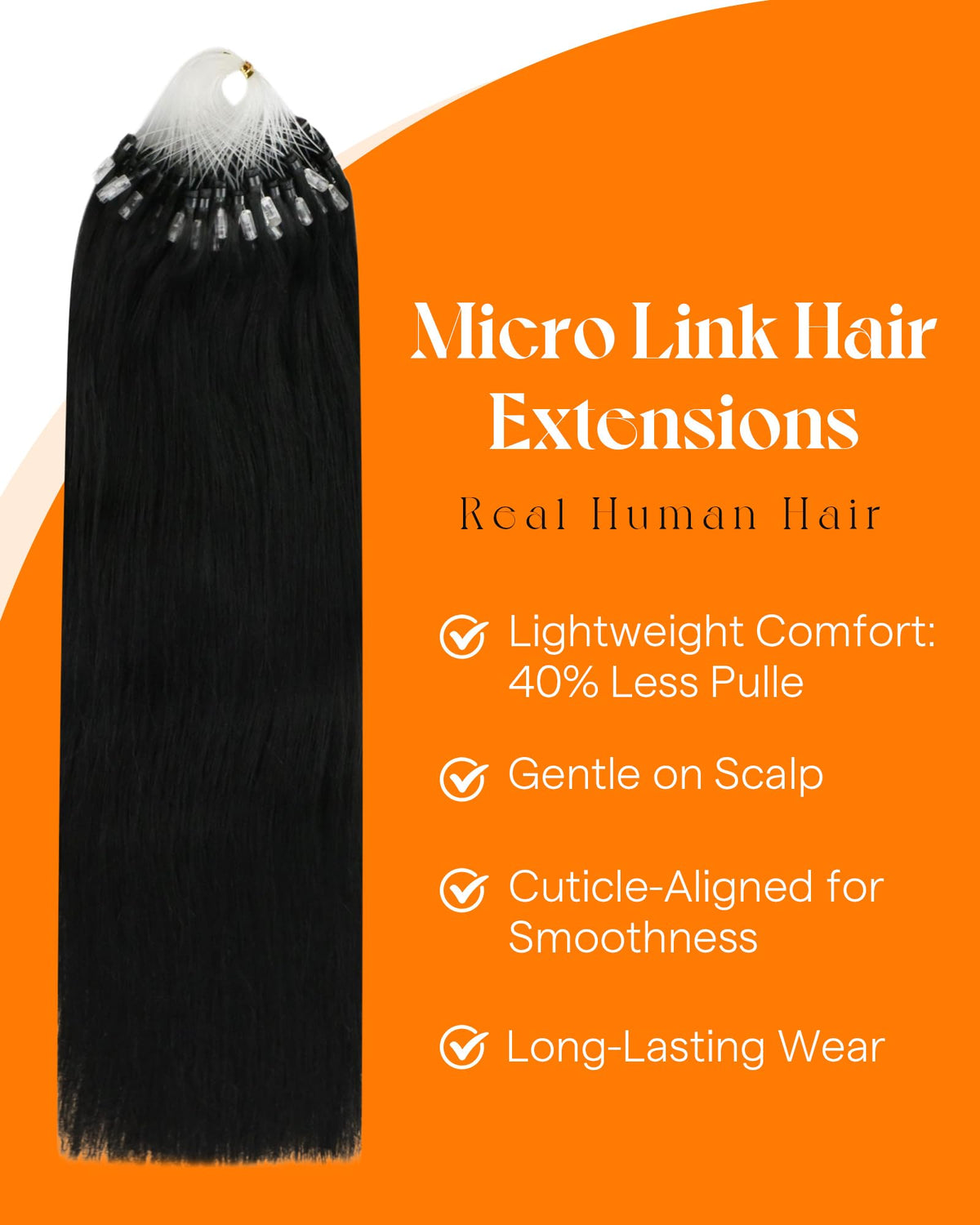 Styling options for Sunny Hair extensions in Jet Black