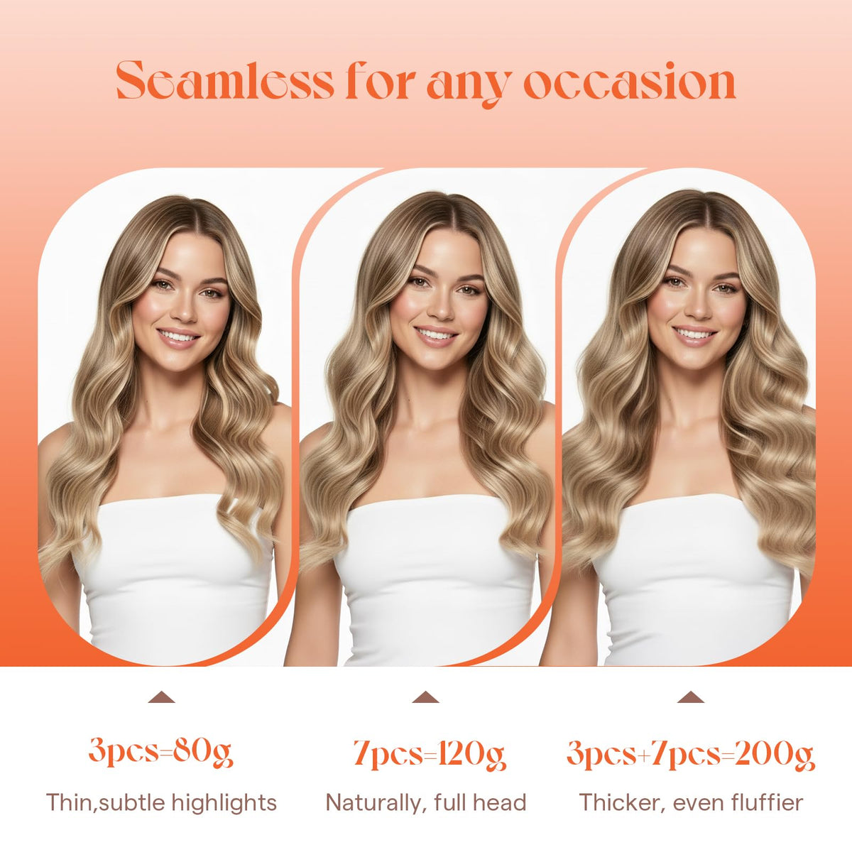 Styling tools compatible with Sunny Hair clip-in extensions