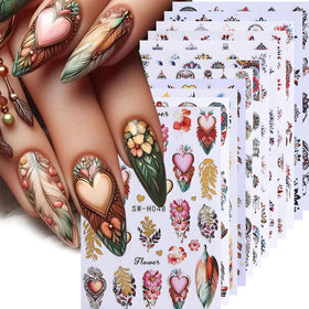STZPRONAIL 3D Nail Art Stickers 12 Sheets in packaging