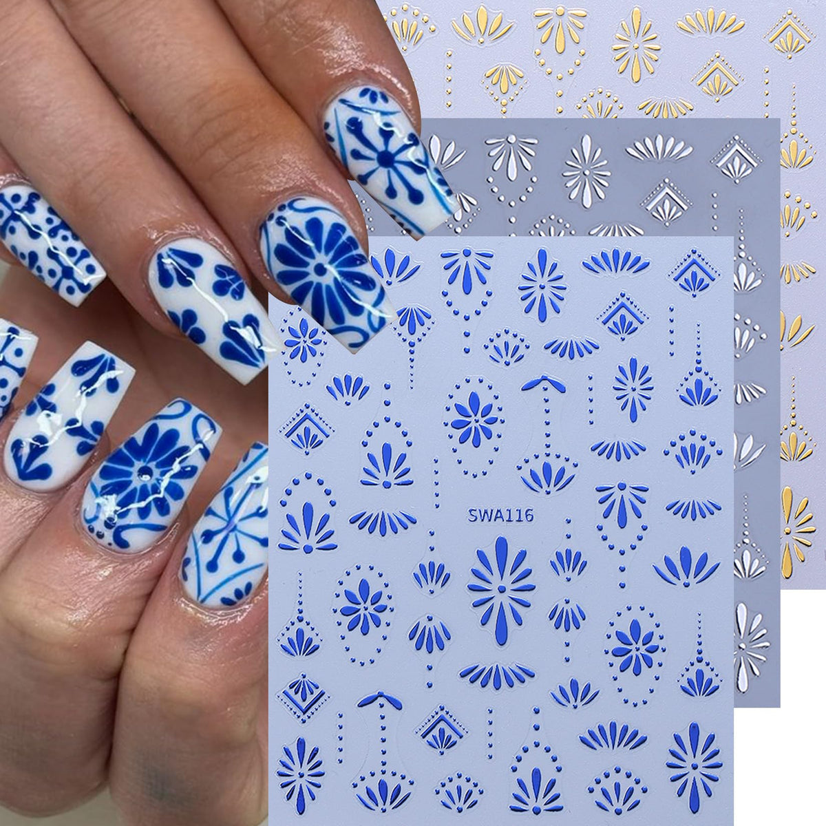 STZPRONAIL Bohemian nail stickers packaging