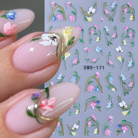 STZPRONAIL Embossed Nail Stickers in Package