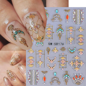 STZPRONAIL nail stickers featuring Gothic style elements
