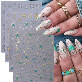 STZPRONAIL nail stickers on artificial nails