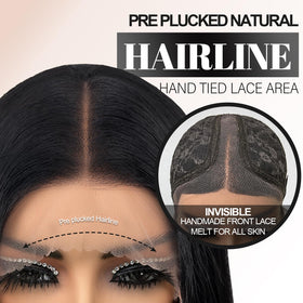 Su Mei.s 26 Inch Glueless Lace Front Wig back view with adjustable band