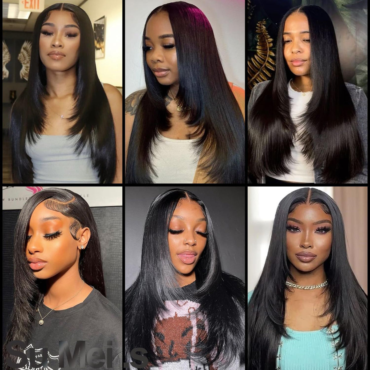 Su Mei.s 26 Inch Glueless Lace Front Wig packaging with user manual