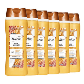 Suave Moisturizing Body Wash Milk & Honey front view