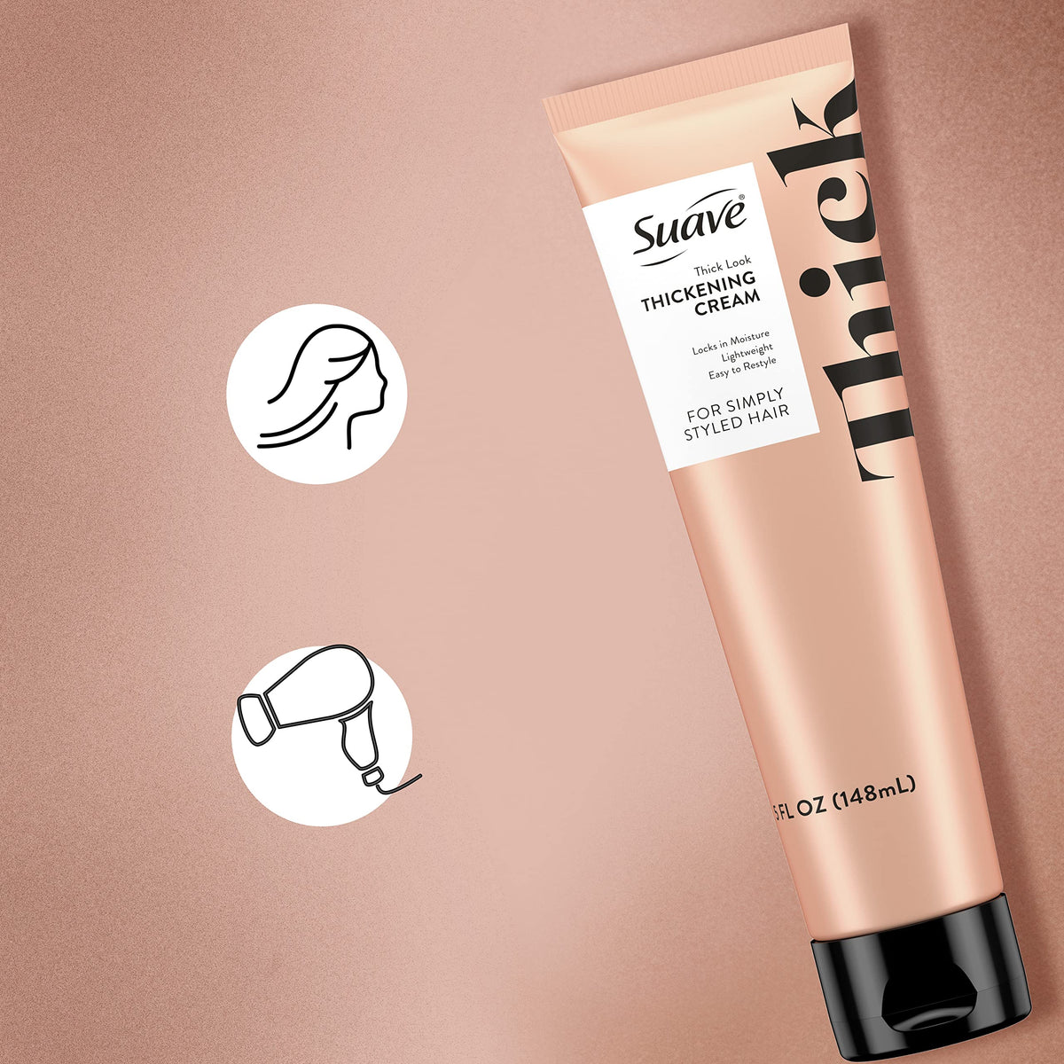 Suave Simply Styled Thickening Hair Cream 5 oz ingredients list
