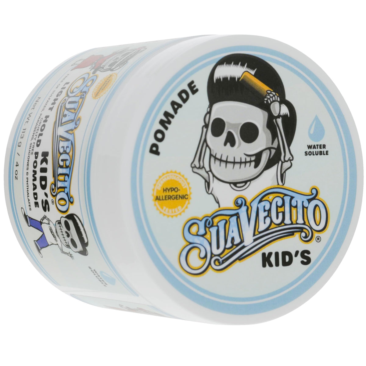Suavecito Kid's Pomade with lavender and chamomile flowers