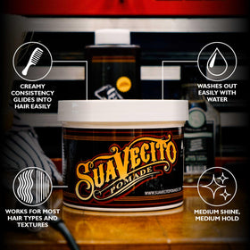 Suavecito Original Hold Pomade creamy consistency close-up