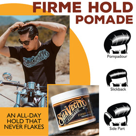 Suavecito Pomade Firme Hold 4 oz 3 Pack with application