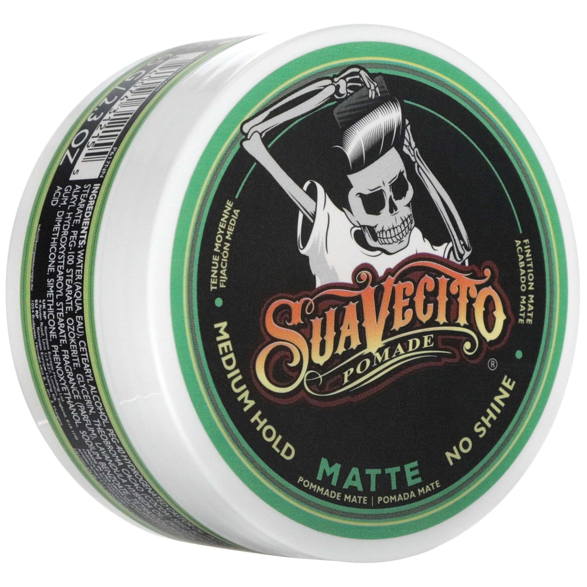 Suavecito Pomade Matte 2.3 oz front view
