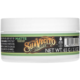 Suavecito Pomade Matte 2.3 oz lifestyle scene