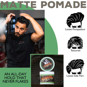 Suavecito Pomade Matte 32 oz tub side view