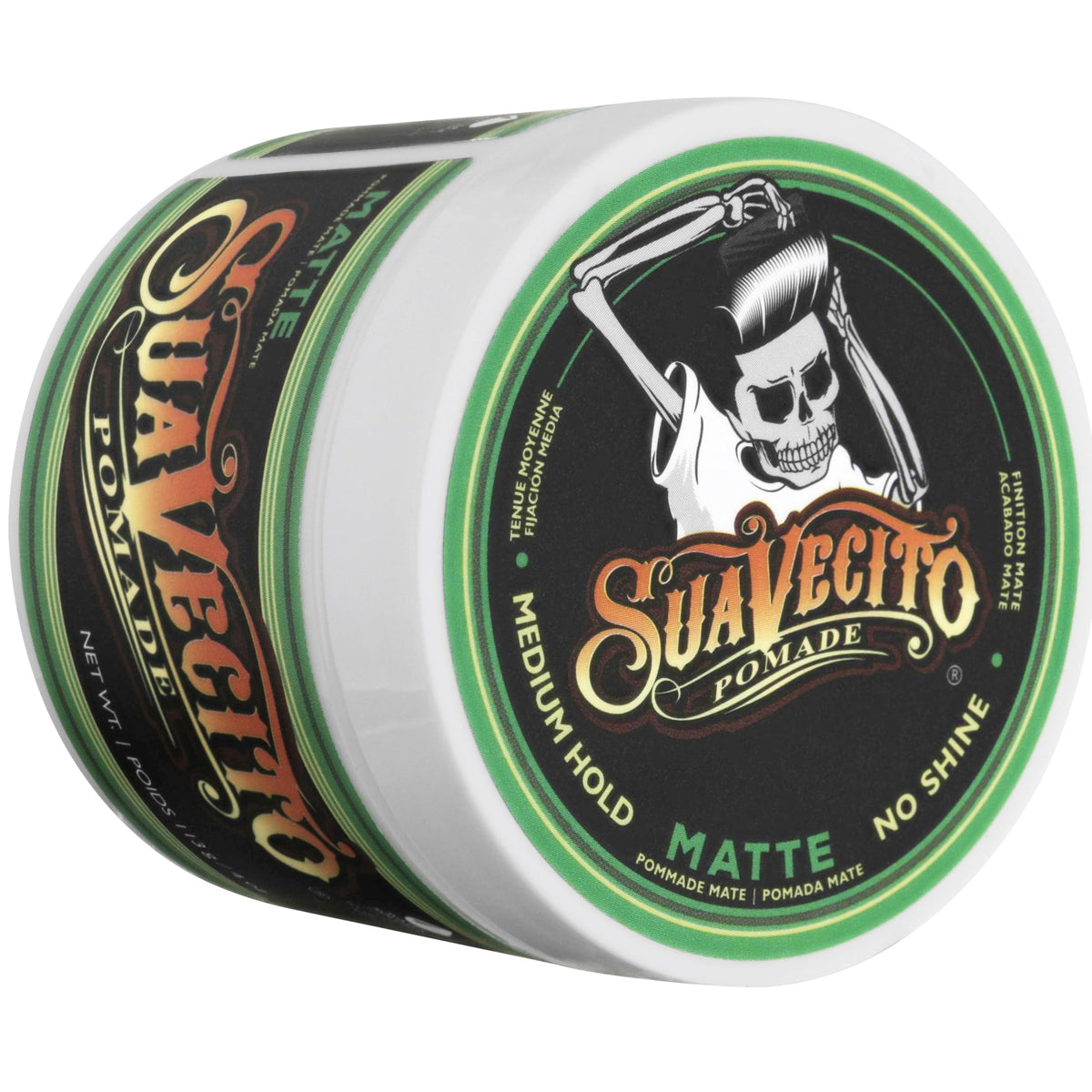 Suavecito Pomade Matte 4 oz close-up of creamy consistency