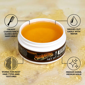 Suavecito Pomade Original Hold 2.3 oz travel size container back view