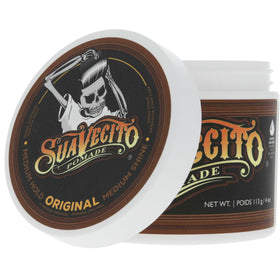 Suavecito Pomade Original Hold 4 oz with styling tools