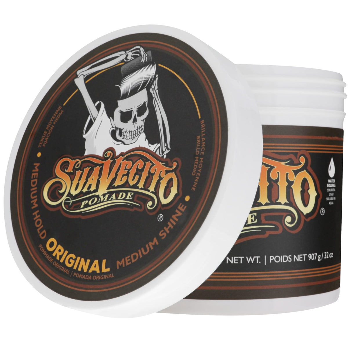 Suavecito Pomade packaging details