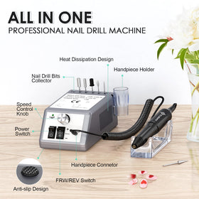 SUBAY Electric Nail Drill showing adjustable speed control