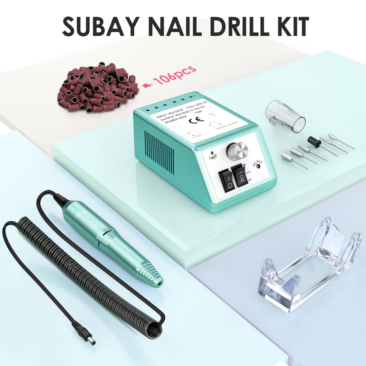 SUBAY Nail Drill Machine packaging display