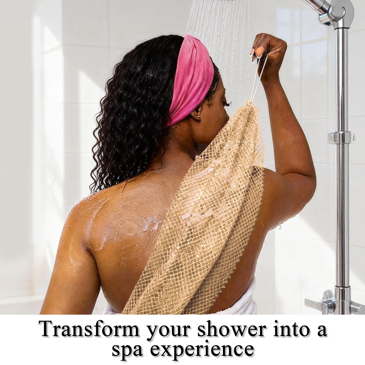 SubSahara African Net Sponge in travel pouch