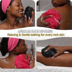 SubSahara African Net Sponge in use during a shower