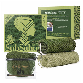 SubSahara Authentic African Net Sponge Olive Green front view