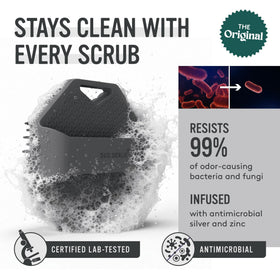 Sud Scrub silicone body scrubber showing flexible fins