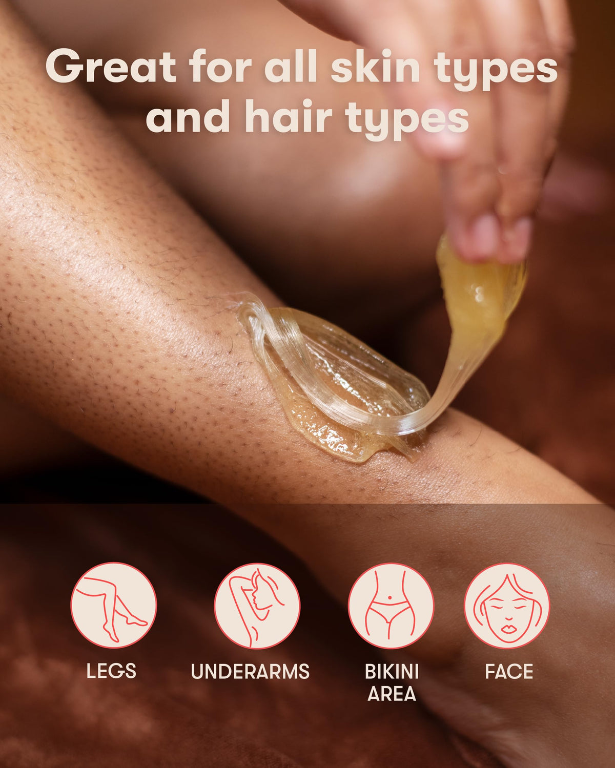 SUGARDOH Sugar Waxing Kit lifestyle scene with user