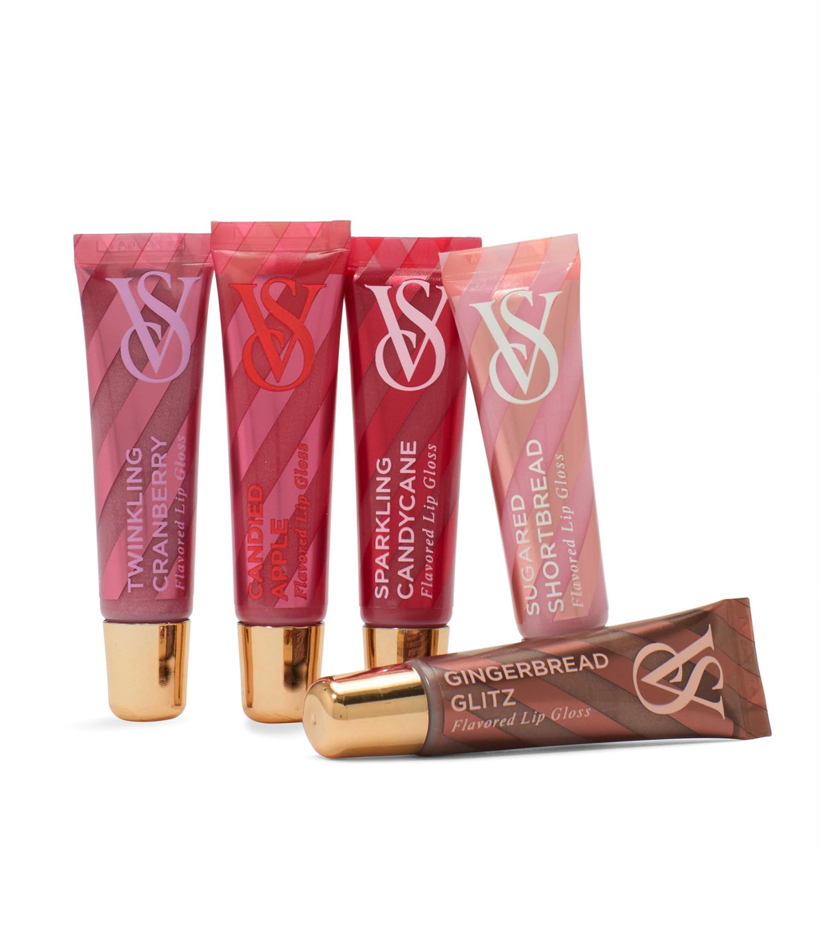 Sugared Shortbread and Gingerbread Glitz Flavoured Lip Gloss tubes