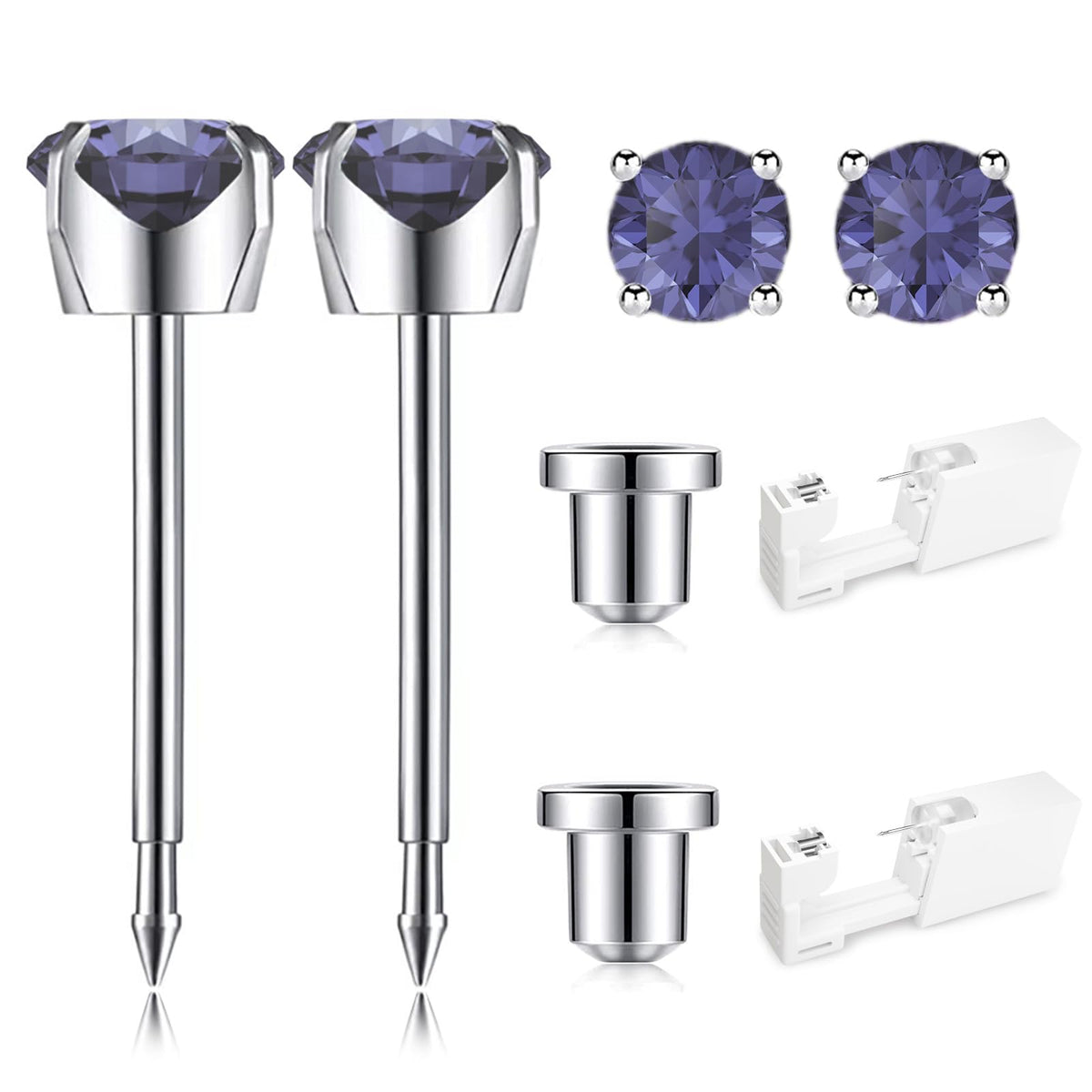 SugarTang Ear Piercing Kit front view with disposable gun