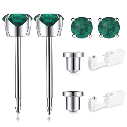 SugarTang Ear Piercing Kit front view with disposable gun and earrings