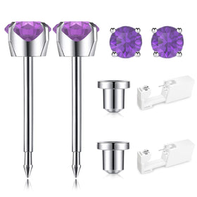 SugarTang Ear Piercing Kit front view with piercing gun and earrings